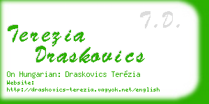 terezia draskovics business card